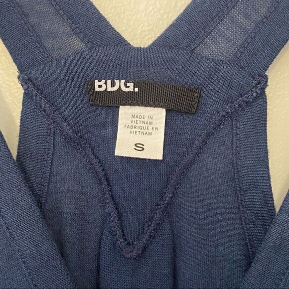 B.P Nordstrom blue wool blend button up sleeveless vest - Picture 6 of 8